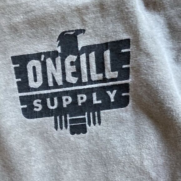 O’Neill Pigment Dye 100% Cotton Long Sleeve Crewneck Graphic Tee T-Shirt Sz L - Picture 1 of 7